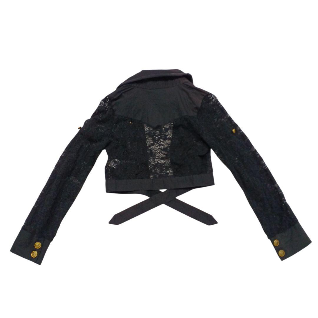 d.i.a. 金ボタン ハトメ 襟ワイヤー レース シャツ ジャケット y2k