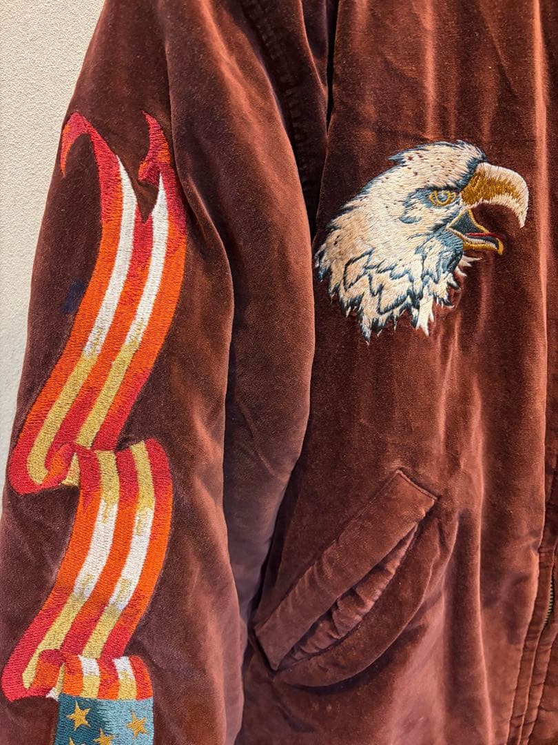 Harley-Davidson ハーレー 90s ベロア スカジャン