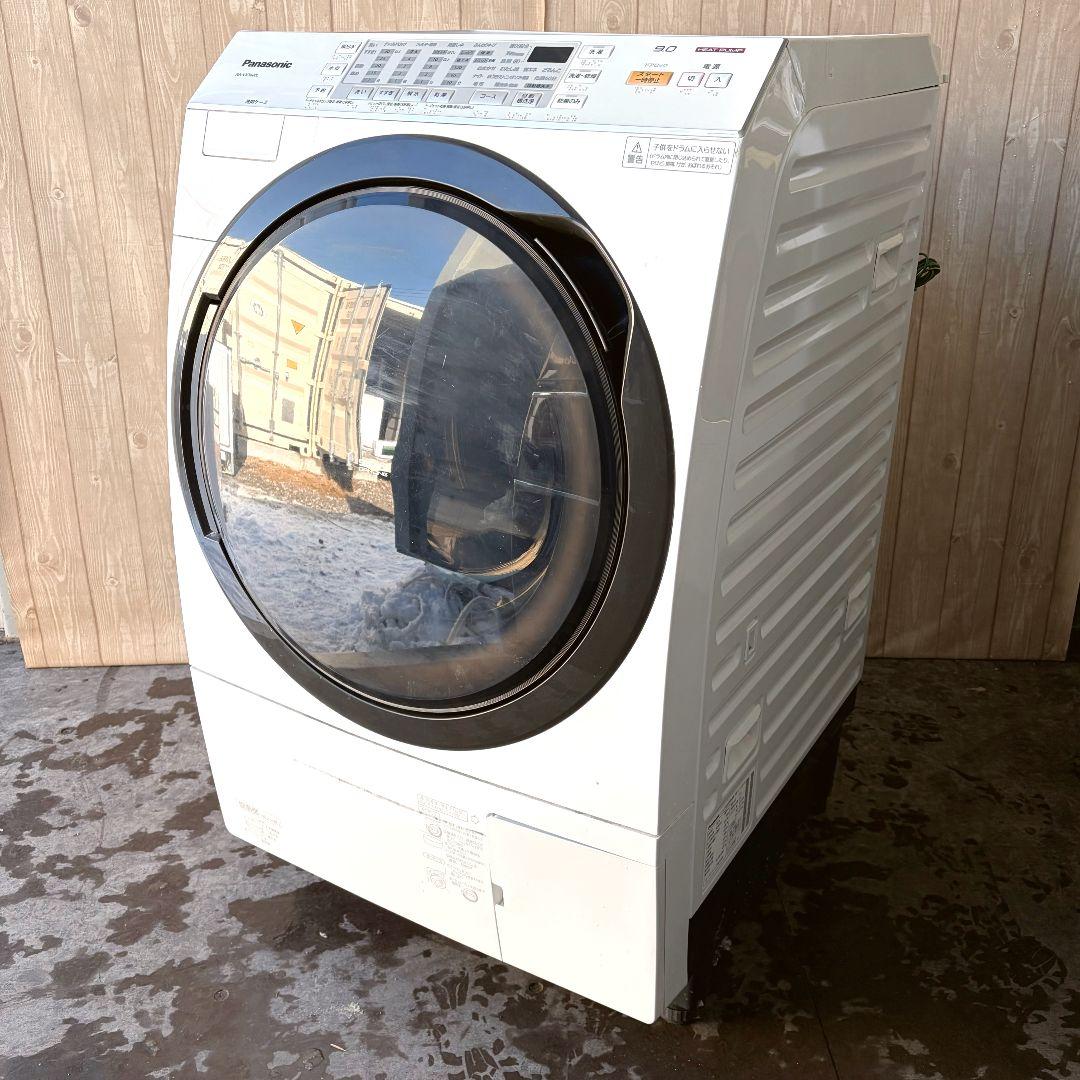 配送設置無料！完動品純正Panasonicホワイト9kgドラム式洗濯乾燥機！