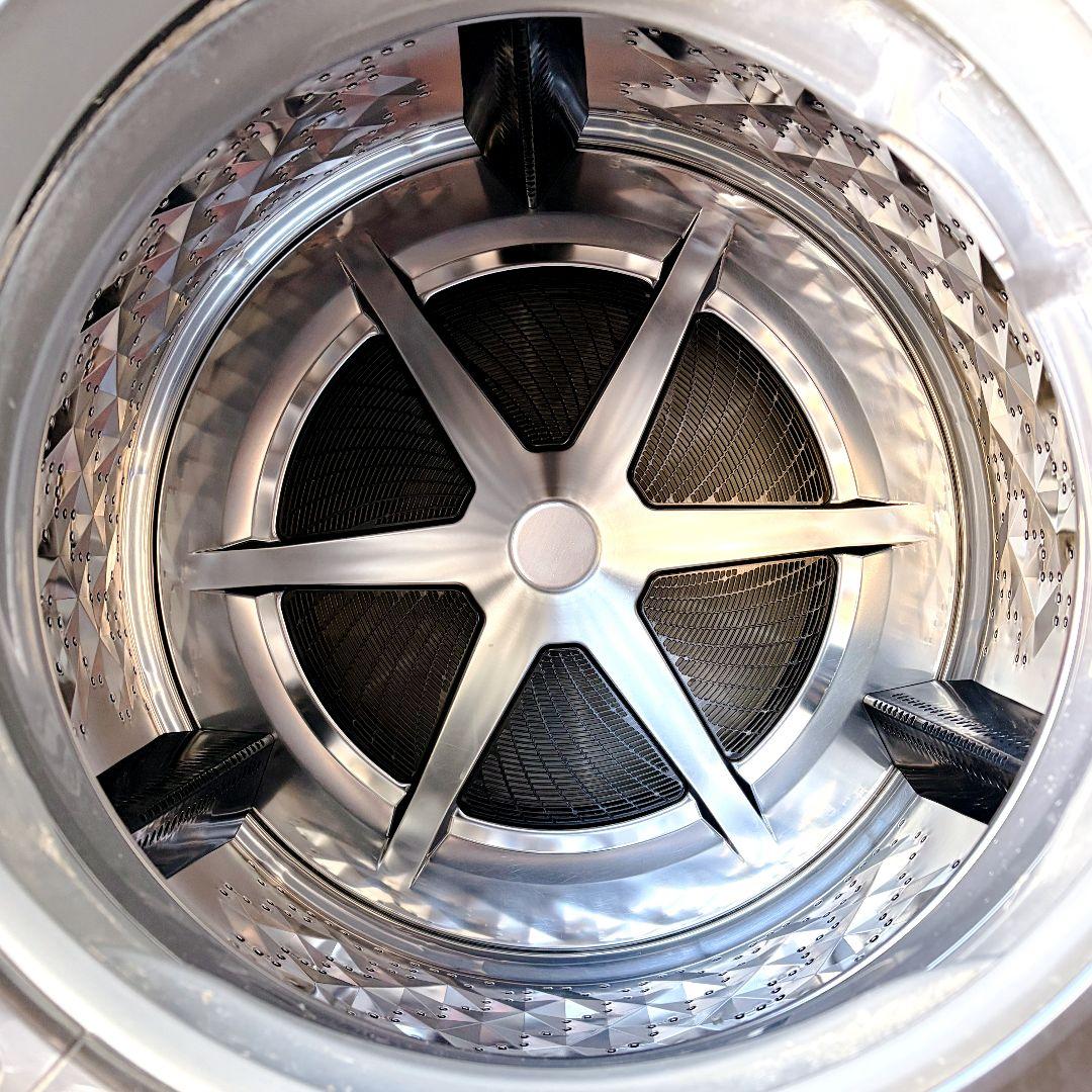 配送設置無料！完動品純正Panasonicホワイト9kgドラム式洗濯乾燥機！