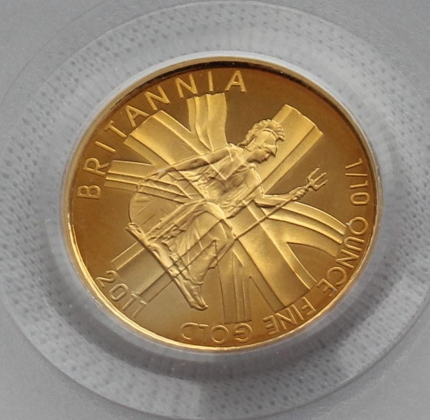 2011年 イギリス ブリタニア 10ポンド 金貨 PCGS PR70DCAM