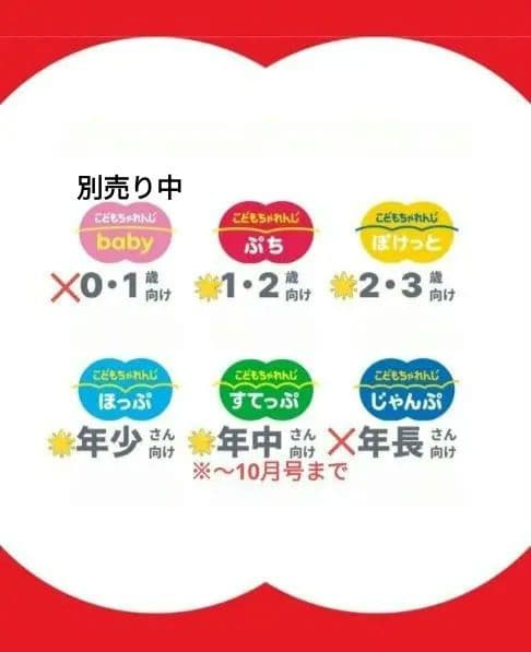 ★ぷち★ぽけっと★ほっぷ★すてっぷ　こどもちゃれんじまとめ売り!!オールセット