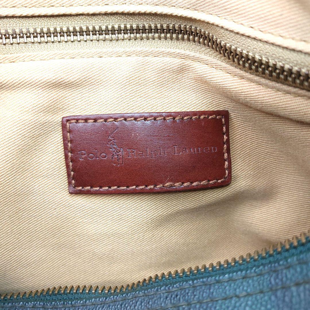 ポロラルフローレン　ミニストンバッグ　チェック　PVC ヴィンテージ