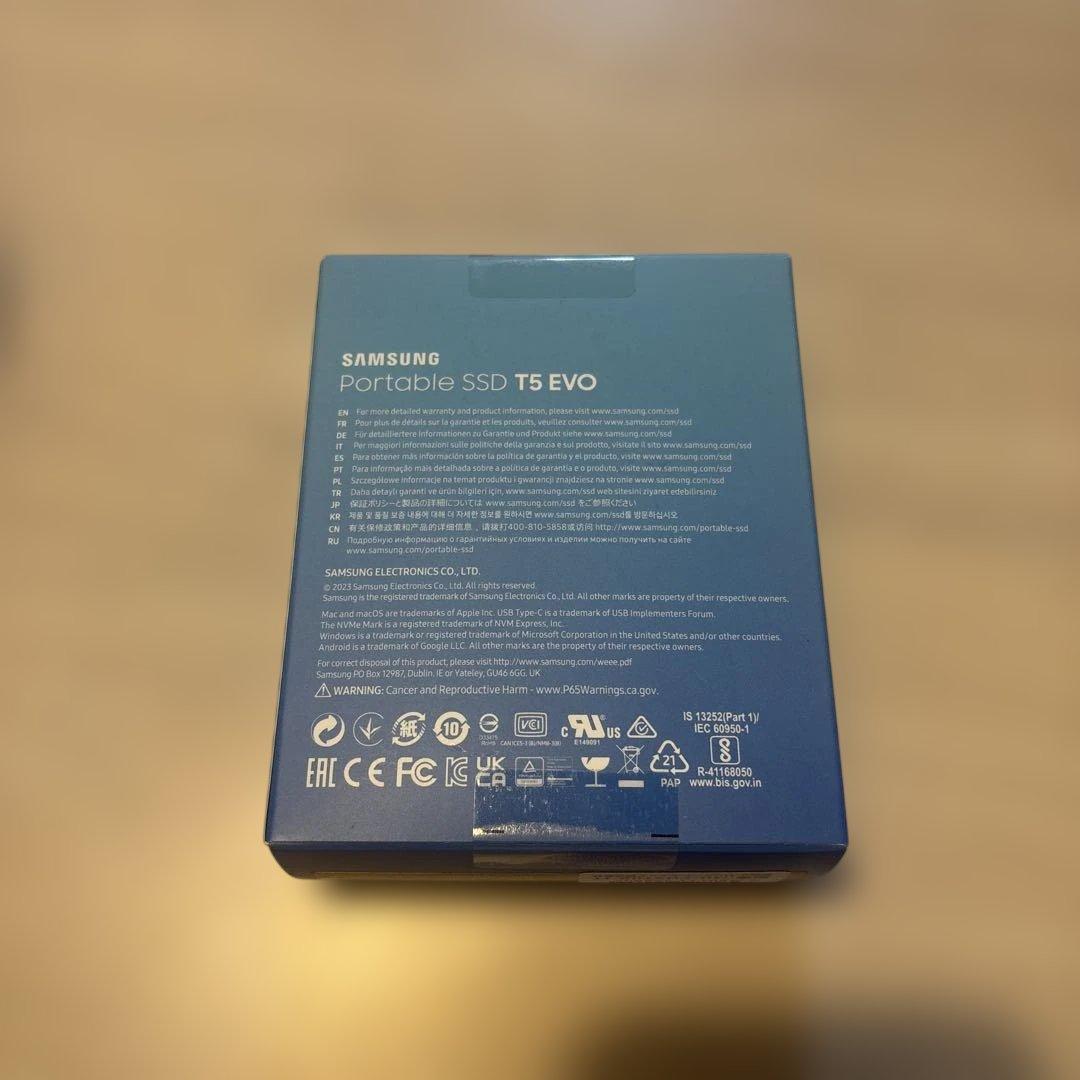 Samsung T5 EVO ポータブルSSD 2TB