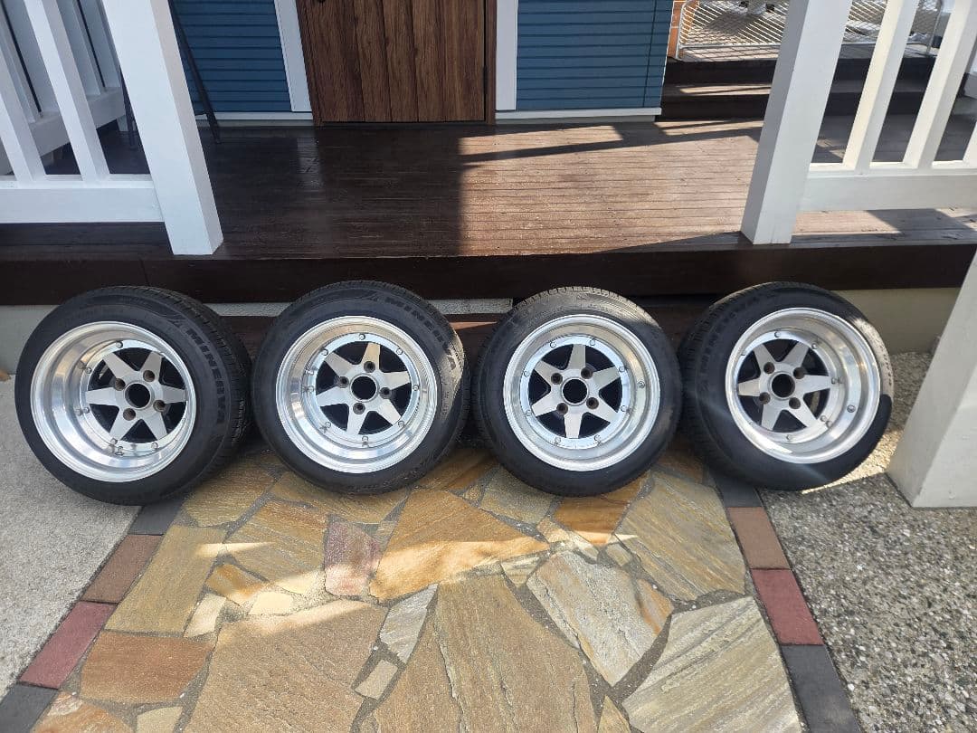 ロンシャン☆14インチ☆PCD114.3☆8J☆9J☆当時物☆GX71等に☆