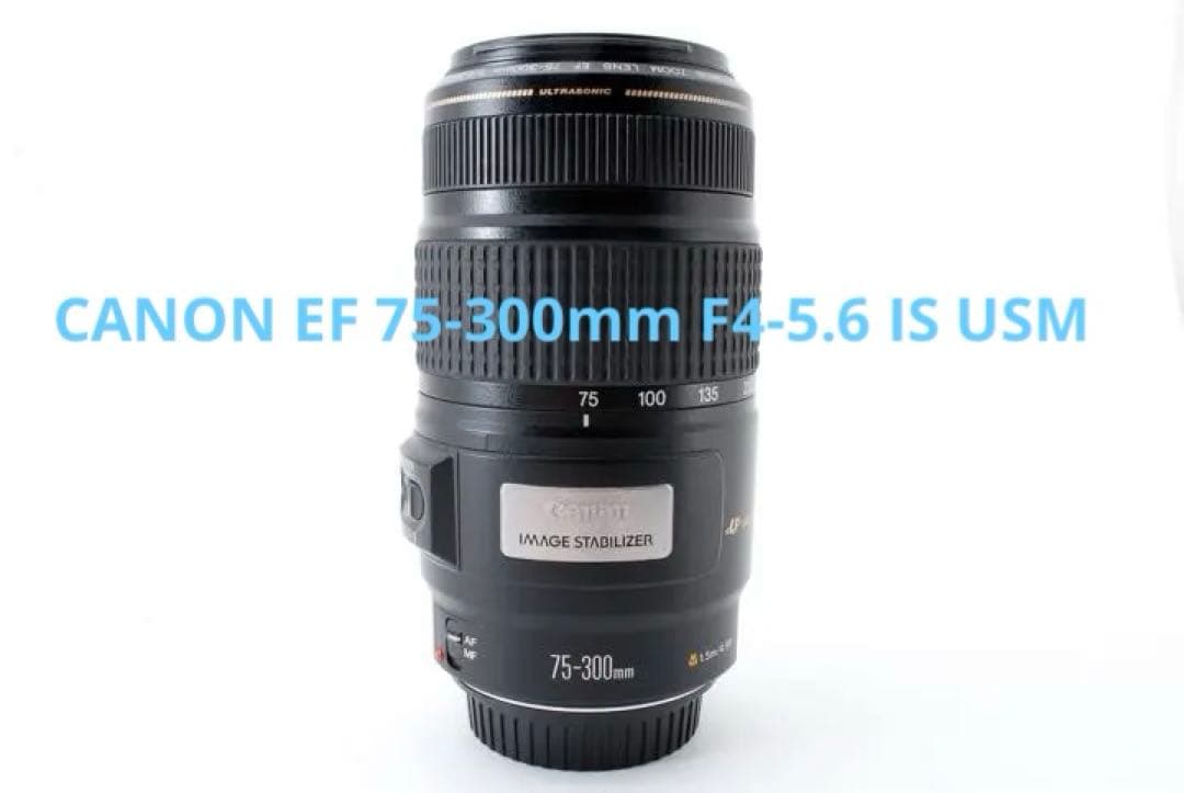 手ぶれ補正付き　CANON EF 75-300mm F4-5.6 IS USM