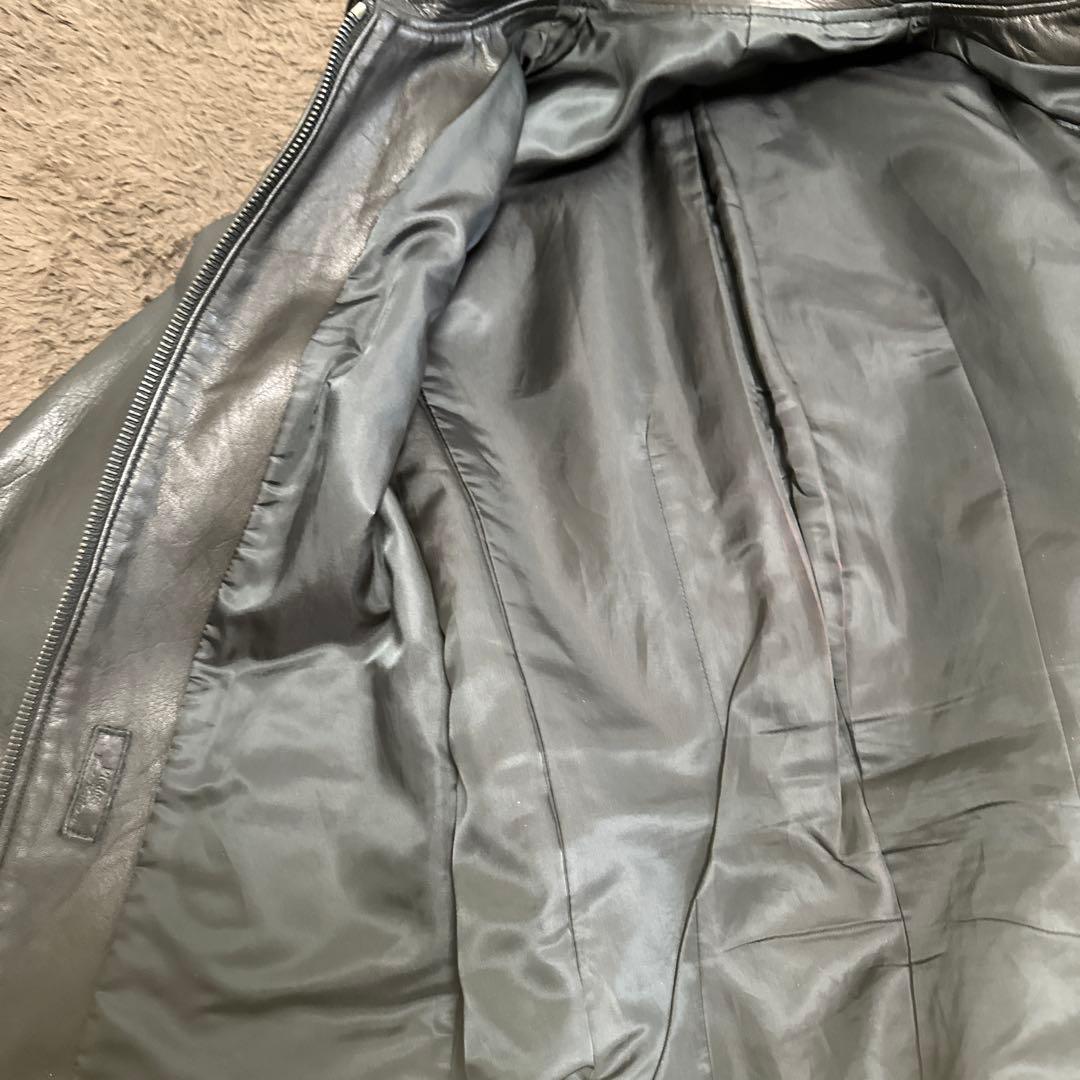 プレッジ　pledge レザージャケット　ブラック