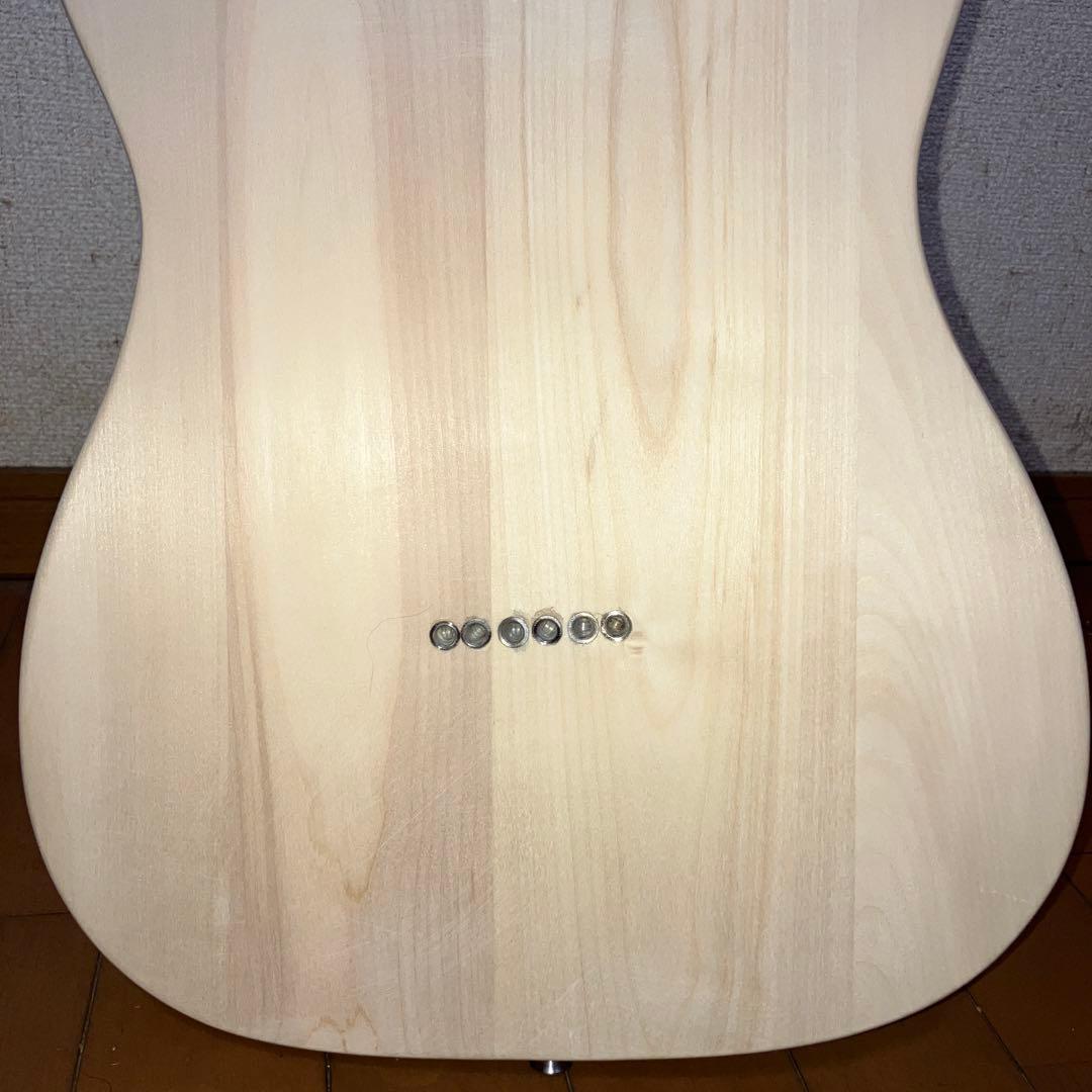 ノーブランド　テレキャスタータイプ　レフティ　エレキギター　塗装無し