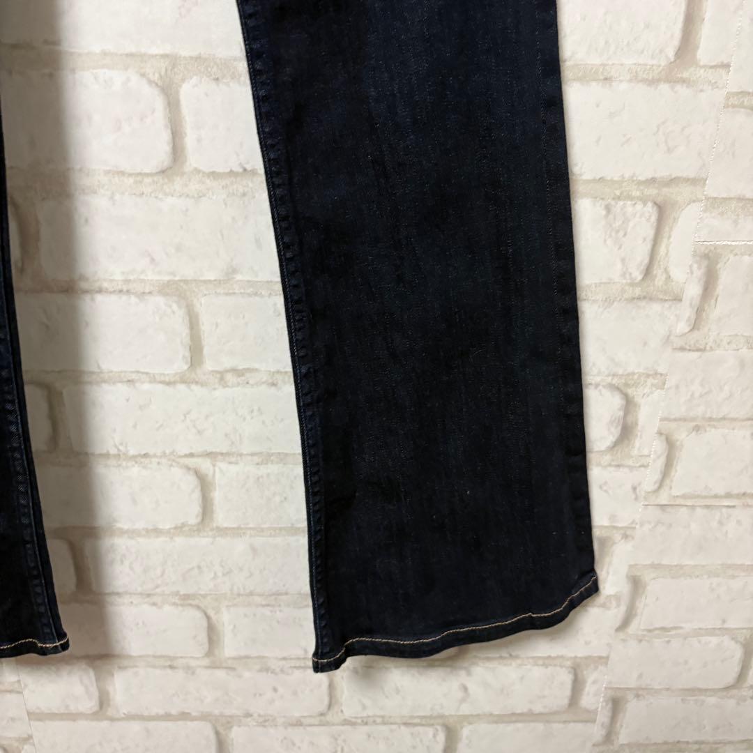 YANUK デニム　近年モデル　ジーンズ　ブーツカット　牛革　日本製　刺繍　25