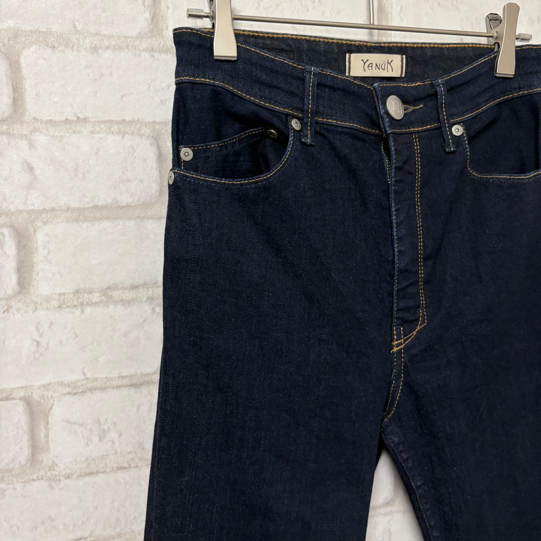 YANUK デニム　近年モデル　ジーンズ　ブーツカット　牛革　日本製　刺繍　25
