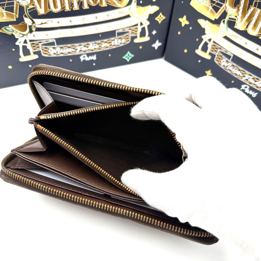 ルイヴィトン ジッピーウォレット ダミエ エベヌ ラウンドファスナー 長財布