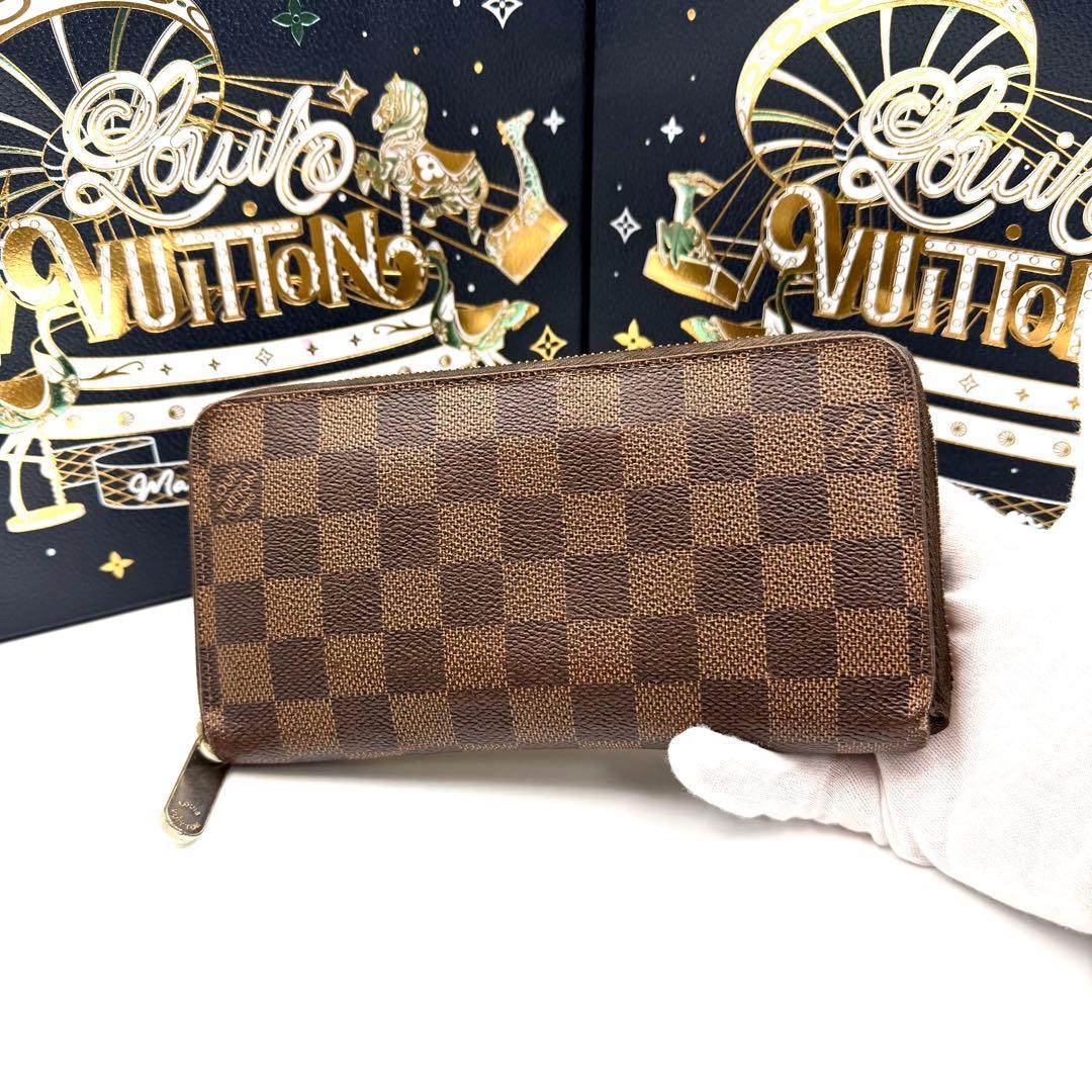 ルイヴィトン ジッピーウォレット ダミエ エベヌ ラウンドファスナー 長財布