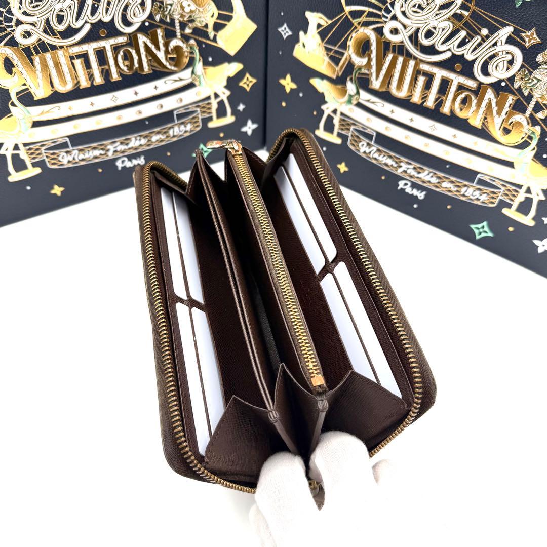 ルイヴィトン ジッピーウォレット ダミエ エベヌ ラウンドファスナー 長財布