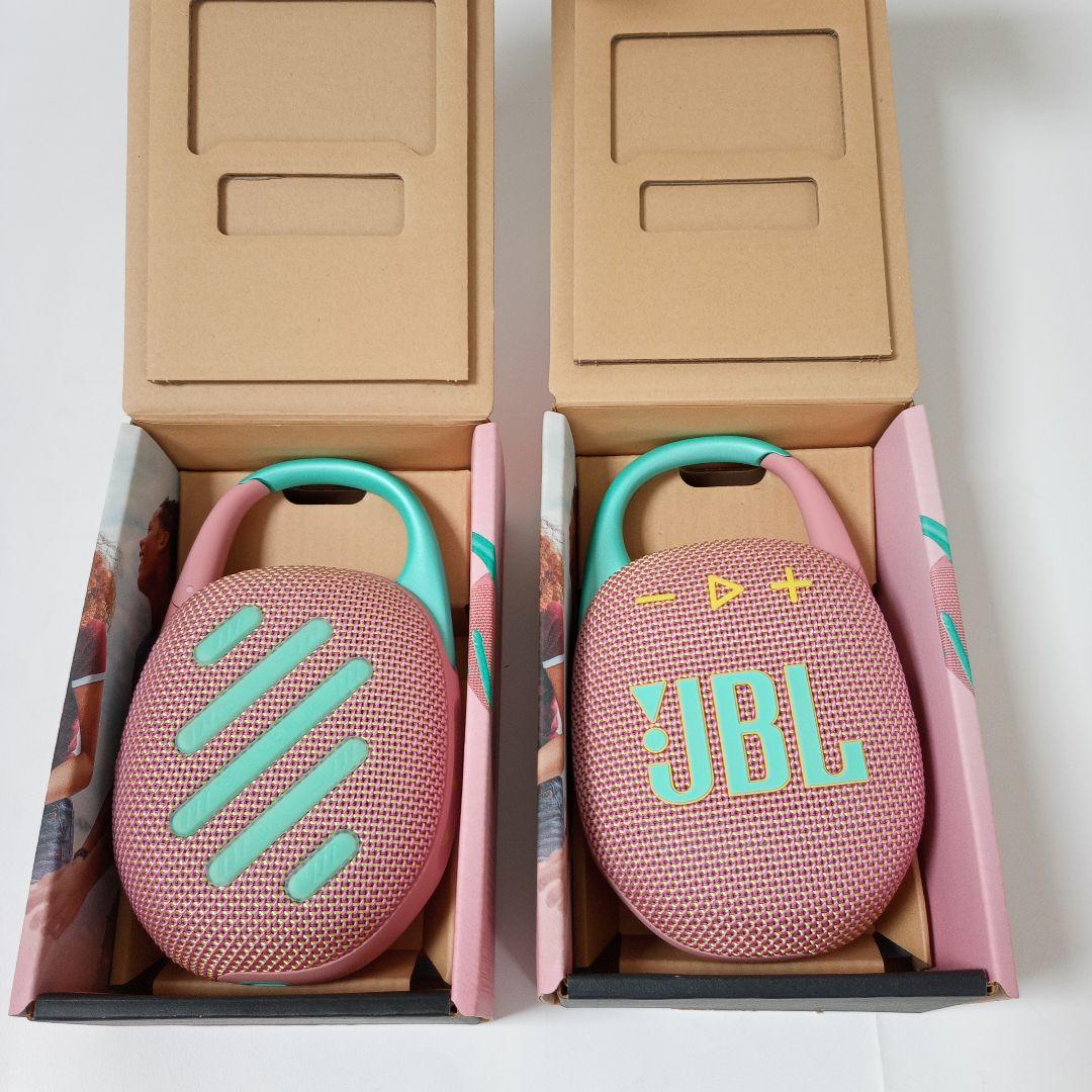 JBL CLIP5 スウォッシュピンク ワイヤレススピーカー 二台組