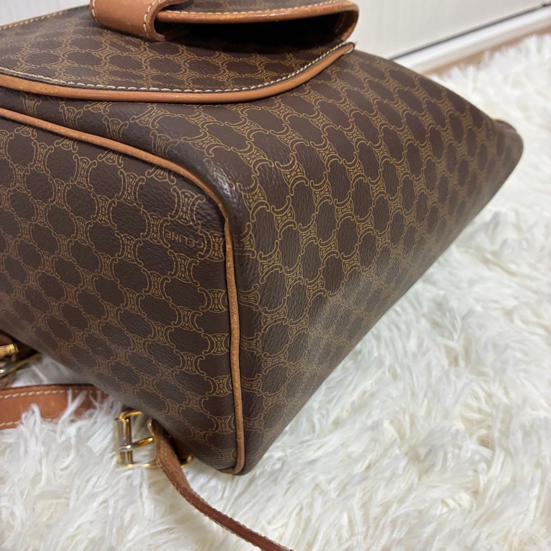 CELINE リュックサック マカダム トリンオフ PVC レザー
