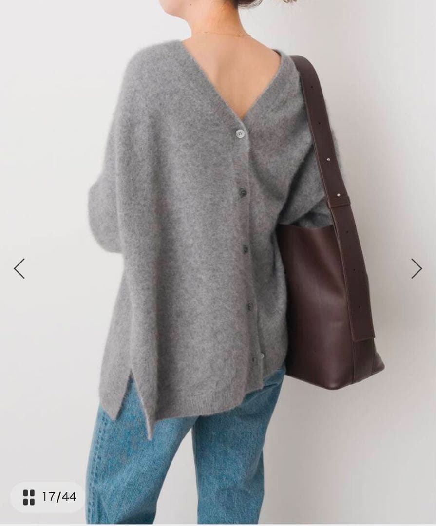 フォックスウールミックス2WAYカーディガン