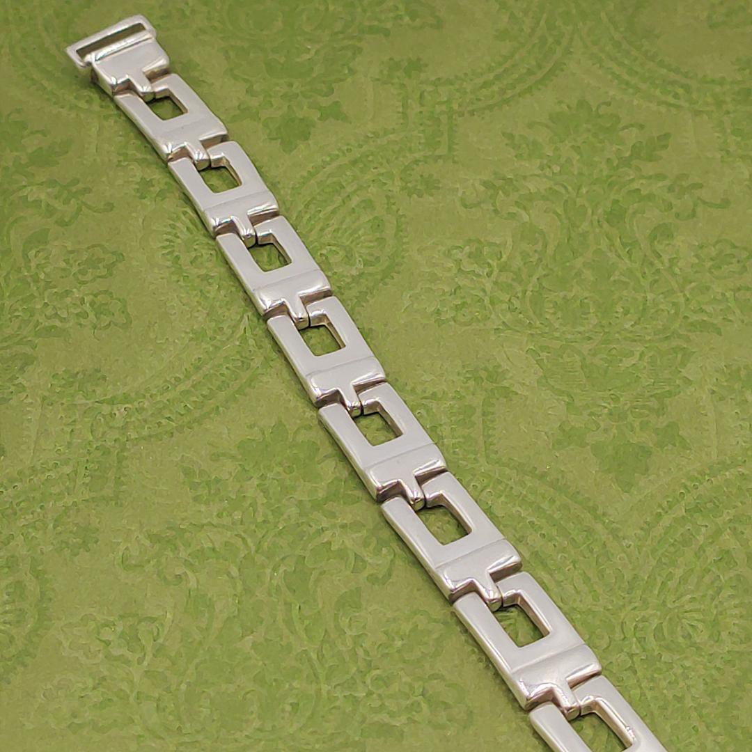 美品【リペア済み】　GUCCI グッチ Gスクエア ブレスレット ポーチ付き