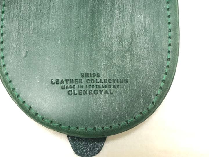 【未使用・美品】GLEN グレンロイヤル　馬蹄形ケース　緑