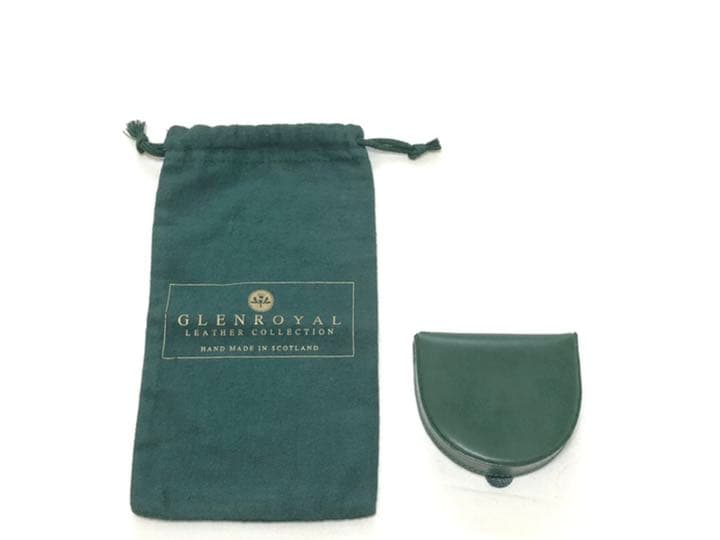 【未使用・美品】GLEN グレンロイヤル　馬蹄形ケース　緑