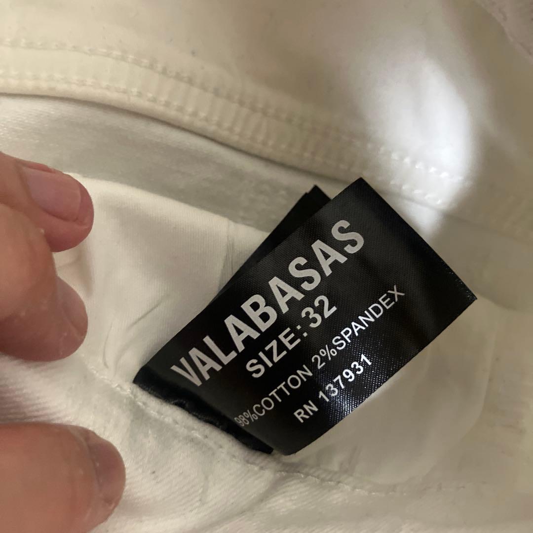 VALABASAS ホワイトデニムパンツ サイズ32