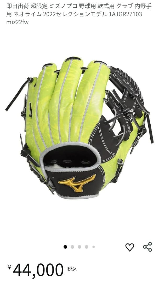 ffo様 ミズノプロ 軟式グラブ 2022年モデル JAGGR27103