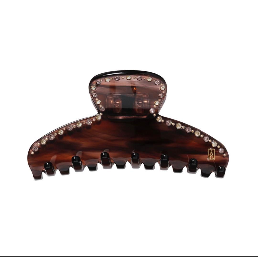 【新品未使用】アレクサンドル ドゥ パリ 新作 Mクリップ ブラウン