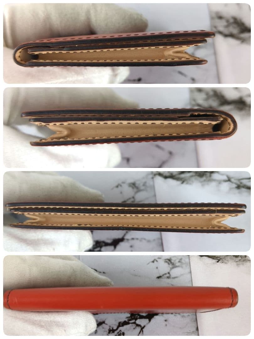 【未使用級】ココマイスター☆コードバン　カードケース　名刺入れ　レッド