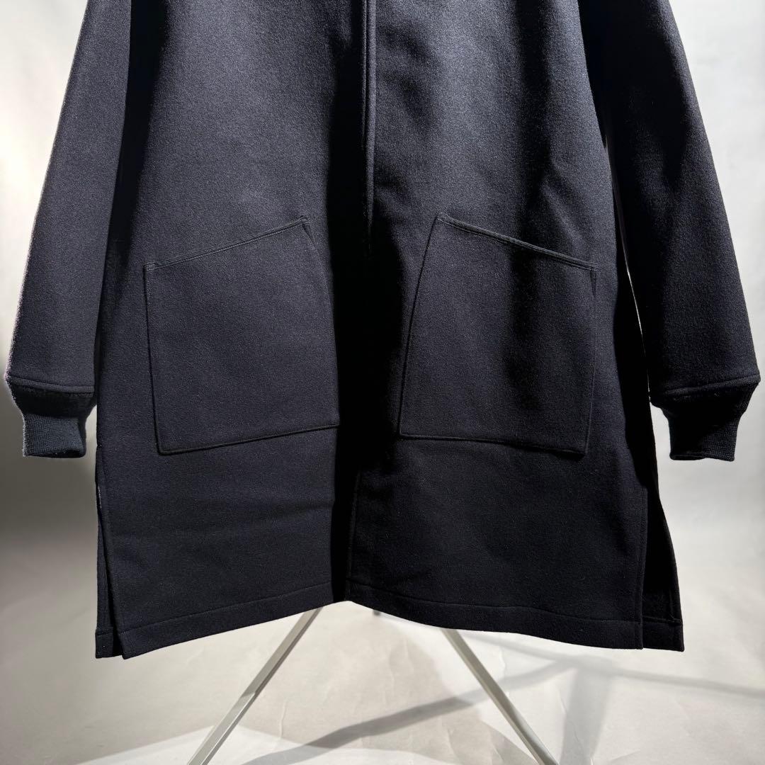 COMOLI メルトンフーデッドコート size2