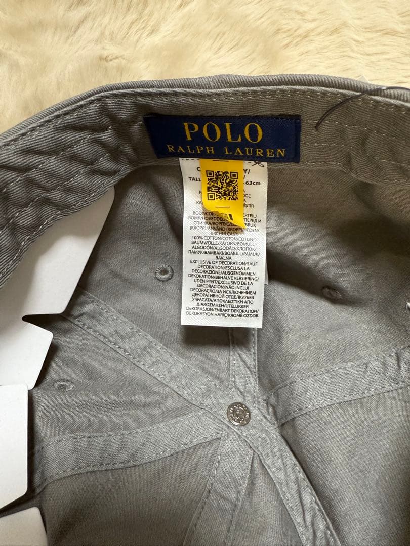 新品25SS POLO RALPH LAUREN SPORTS CAP GREY