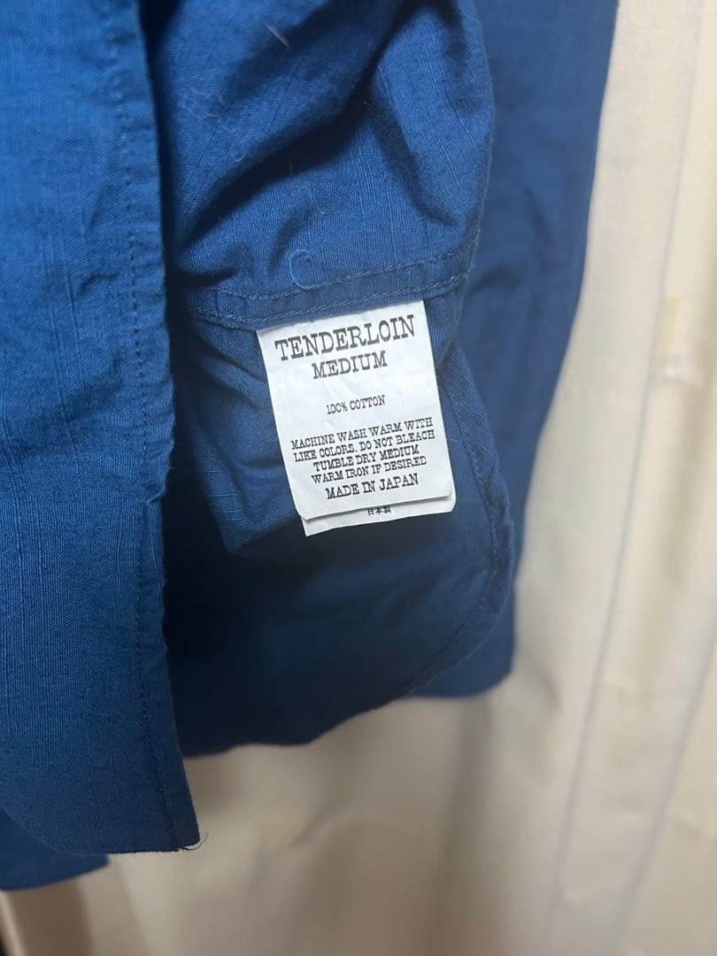 テンダーロイン STAND SHT SOLID BLUE M