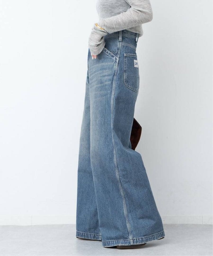 Deuxieme Classe Lee 別注 デニムワイドペインターパンツ 34