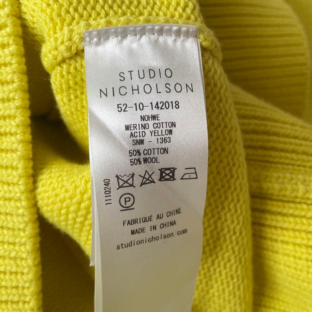 studio nicholson セーター　size8 イエロー
