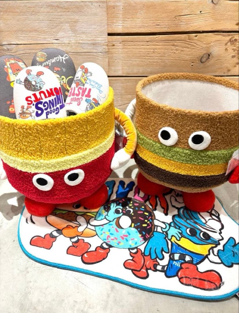 ニコアンド　niko and… フレーバーズ　スタンドバスケット　レッド　ポテト