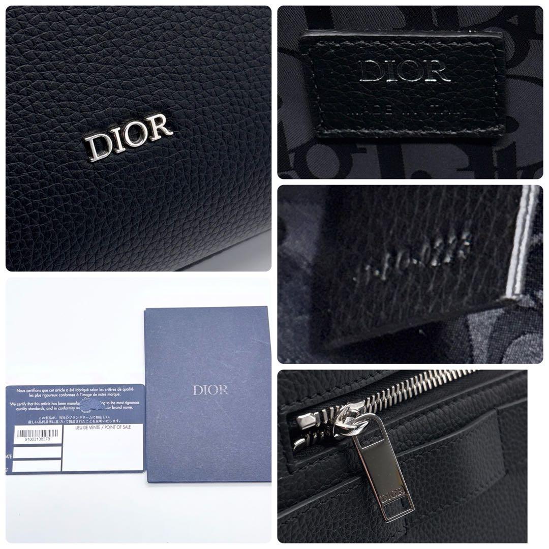 極美品 ディオール サファリ トートバッグ オブリーク トロッター A4収納 黒