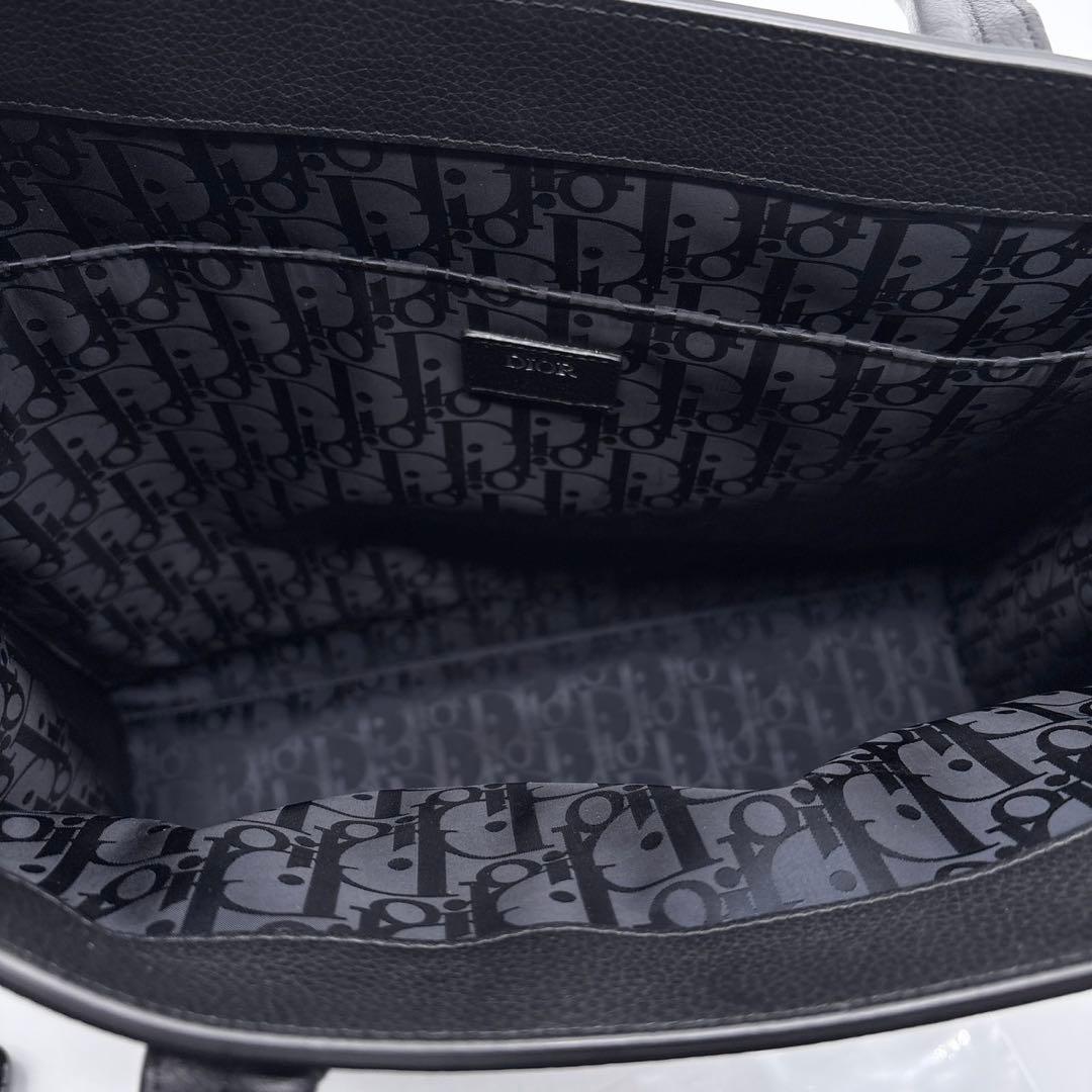 極美品 ディオール サファリ トートバッグ オブリーク トロッター A4収納 黒