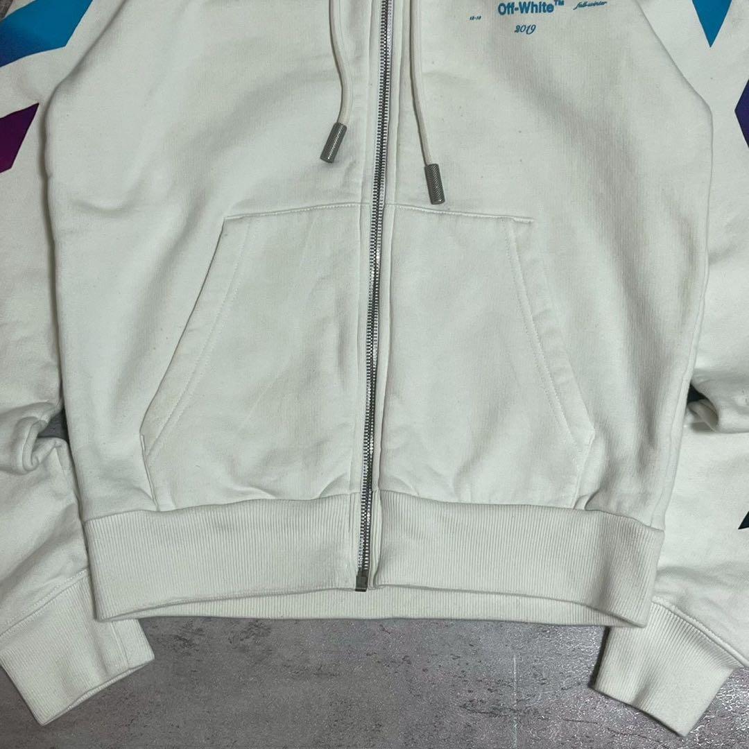 Off-White オフホワイト ジップアップ グラデーション XXS パーカー