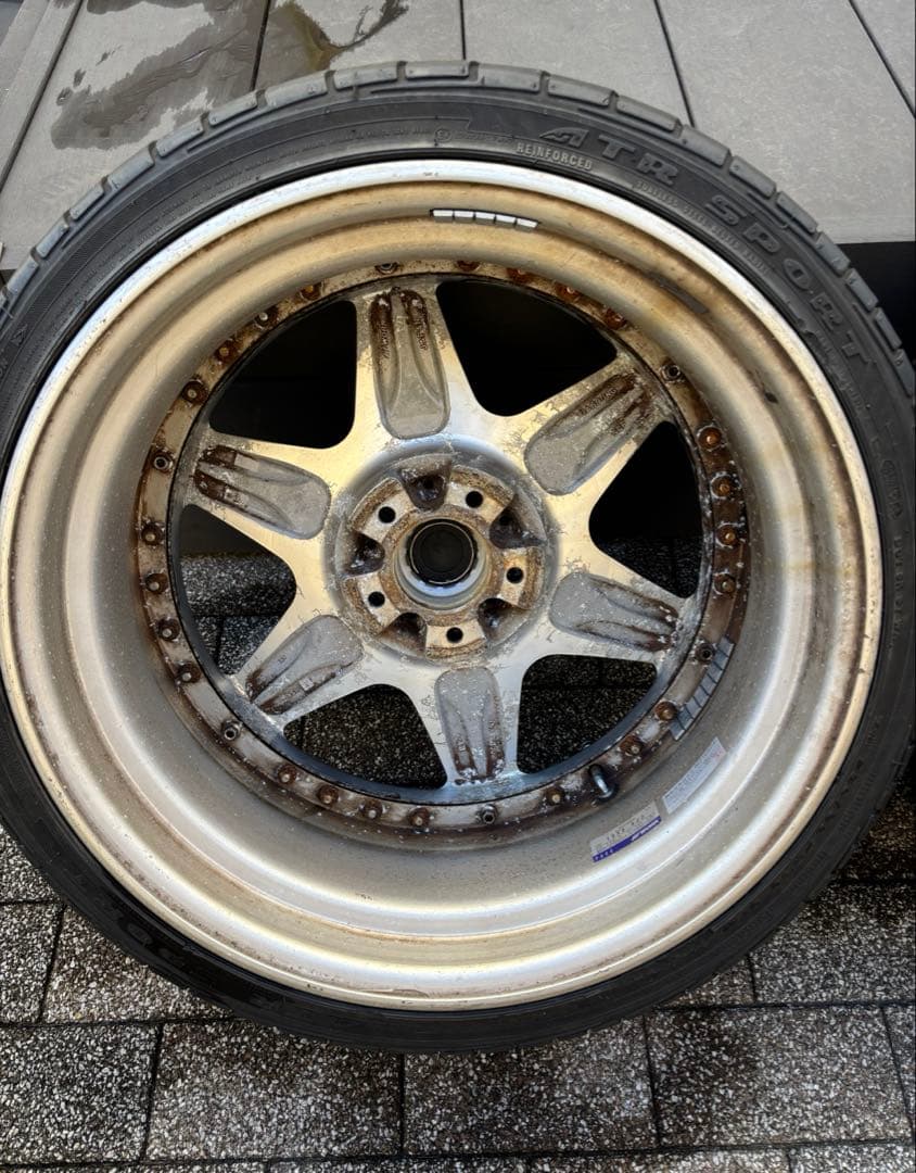 ４本タイヤホイールセット　19インチ　LS ホイール　アルファード　WORK