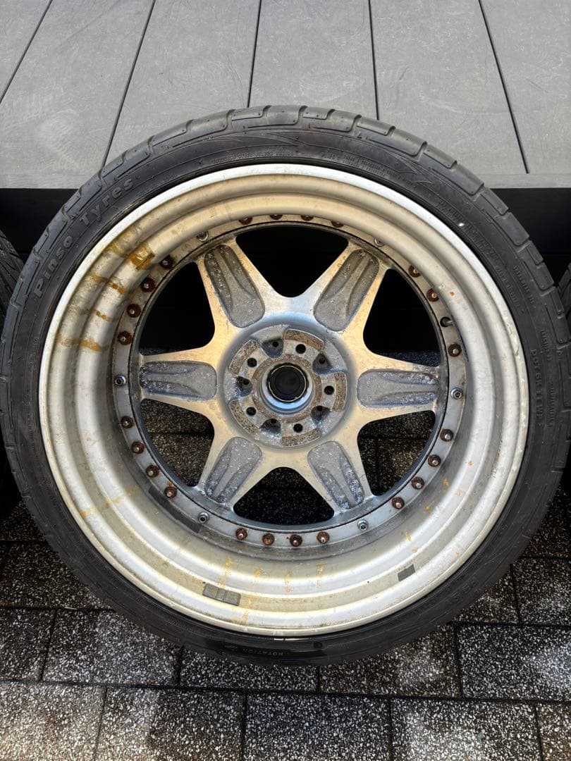 ４本タイヤホイールセット　19インチ　LS ホイール　アルファード　WORK