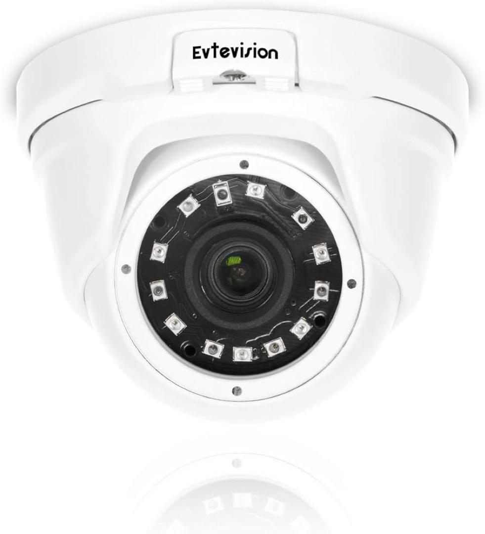 Evtevision セキュリティカメラ、PoE 電源、2 メガピクセル、
