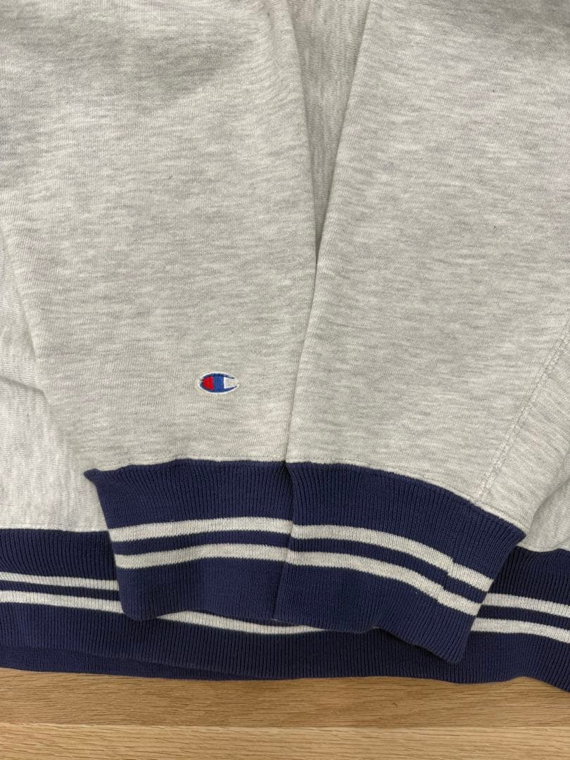 90s Champion グレー ロゴスウェット リバースウィーブ