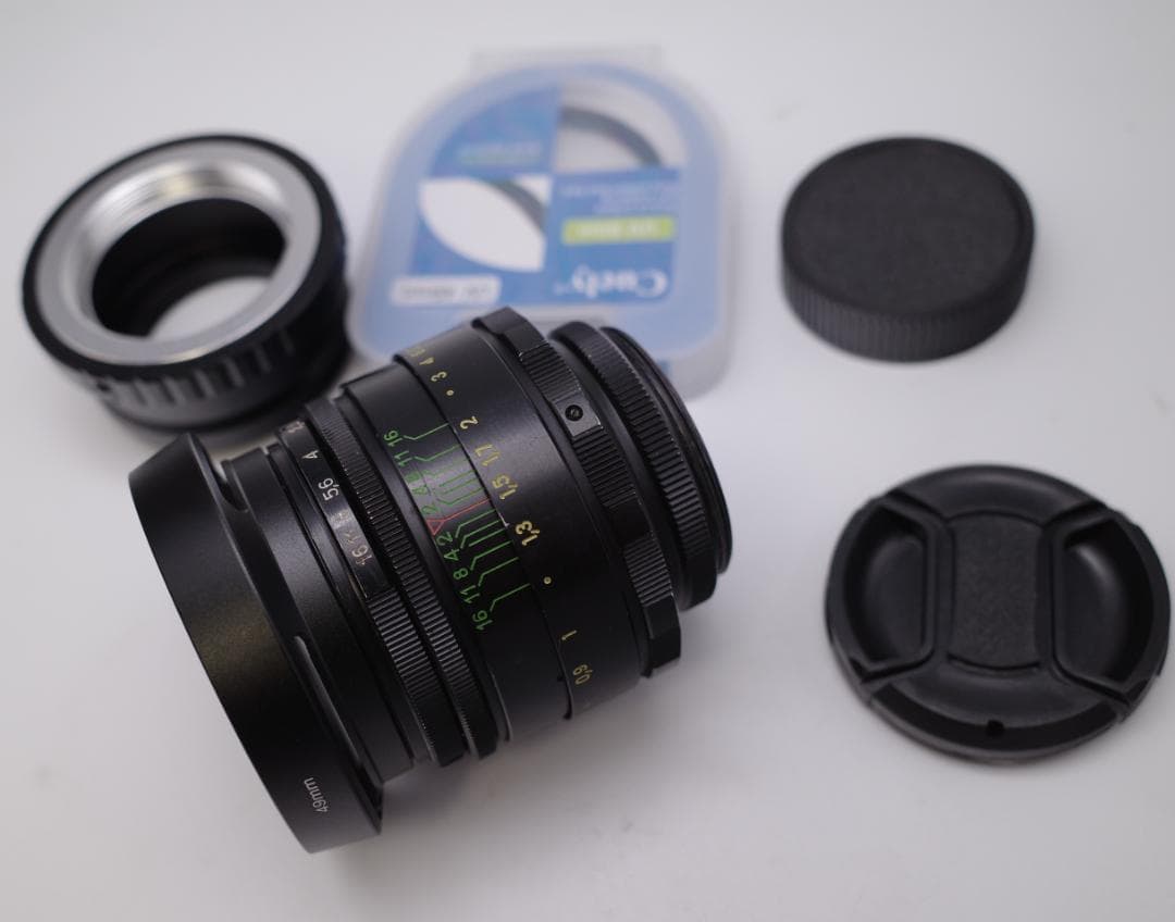 69 　美品　ぐるぐるボケレンズ　ヘリオス　44-2　M42アダプター付