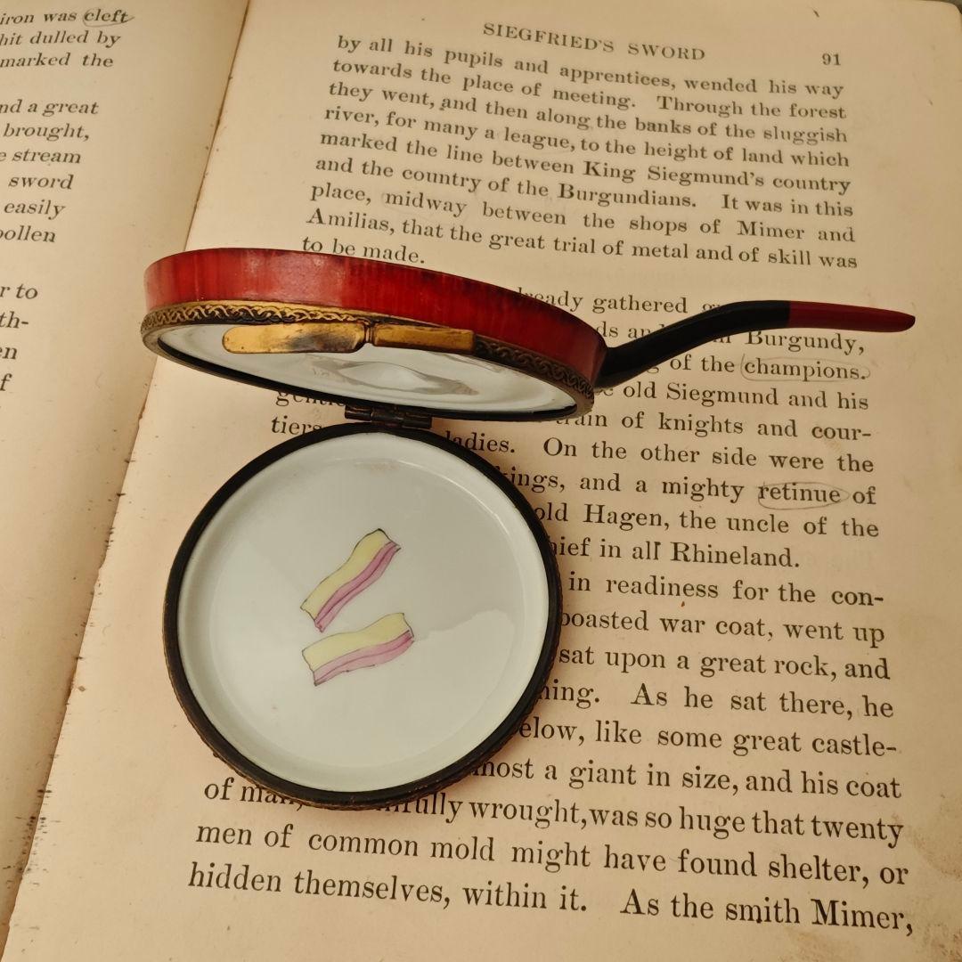 リモージュボックス　目玉焼きフライパン　ミニチュア　フランス製　小物入れ