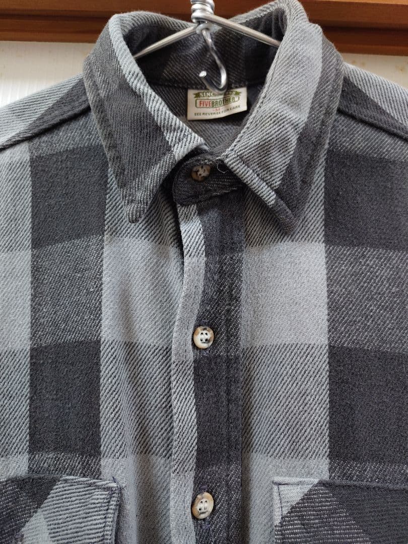 FIVE BROTHER ネルシャツ バッファローチェック used 90s