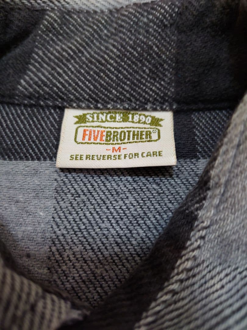 FIVE BROTHER ネルシャツ バッファローチェック used 90s