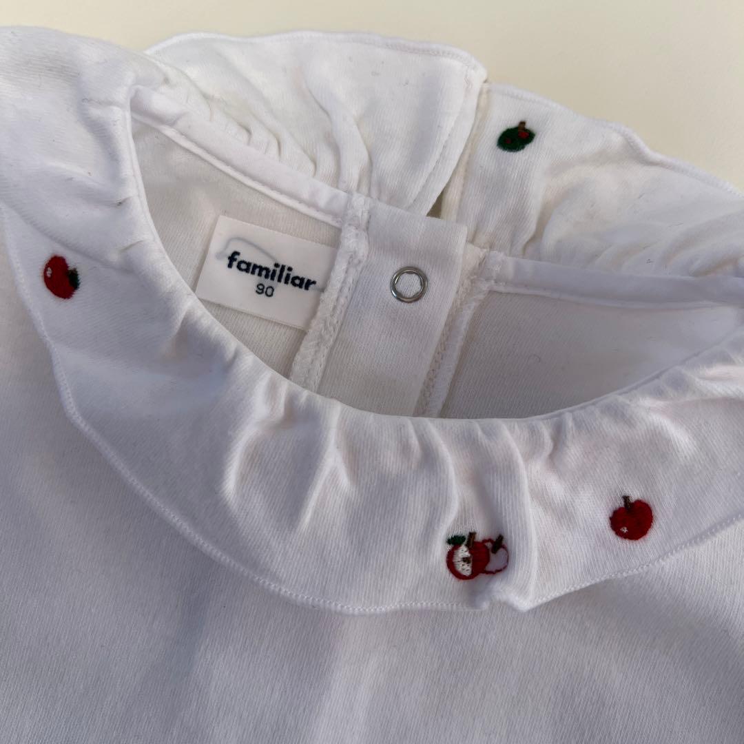 美品 ファミリア ブラウス ワンピース 90