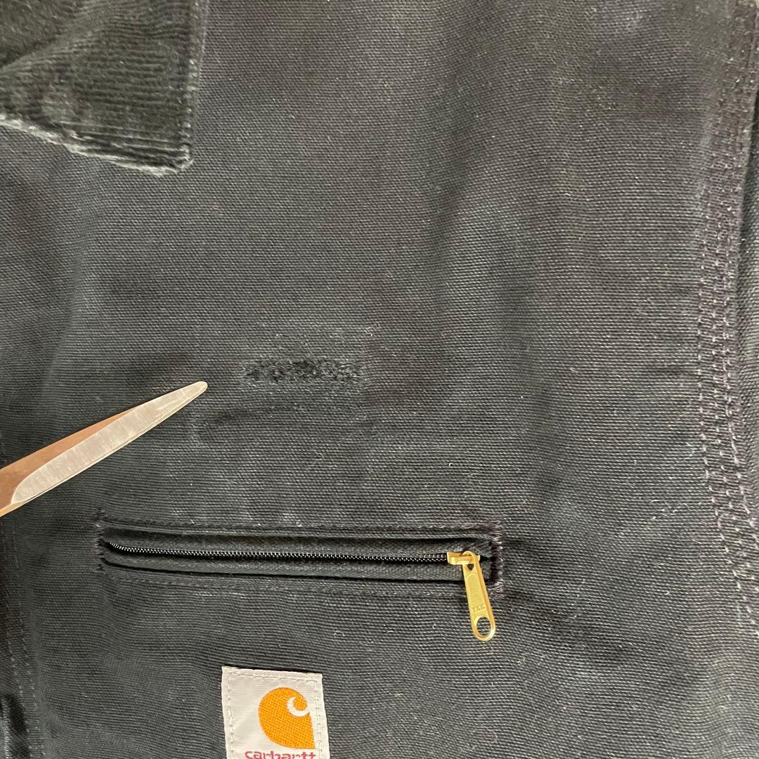 【USA製】Carharttカーハート デトロイトジャケット 希少ブラック レア