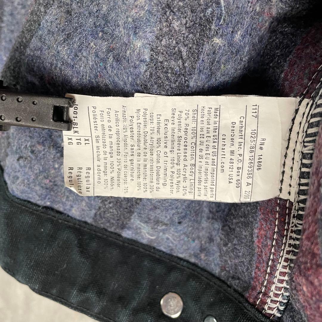 【USA製】Carharttカーハート デトロイトジャケット 希少ブラック レア