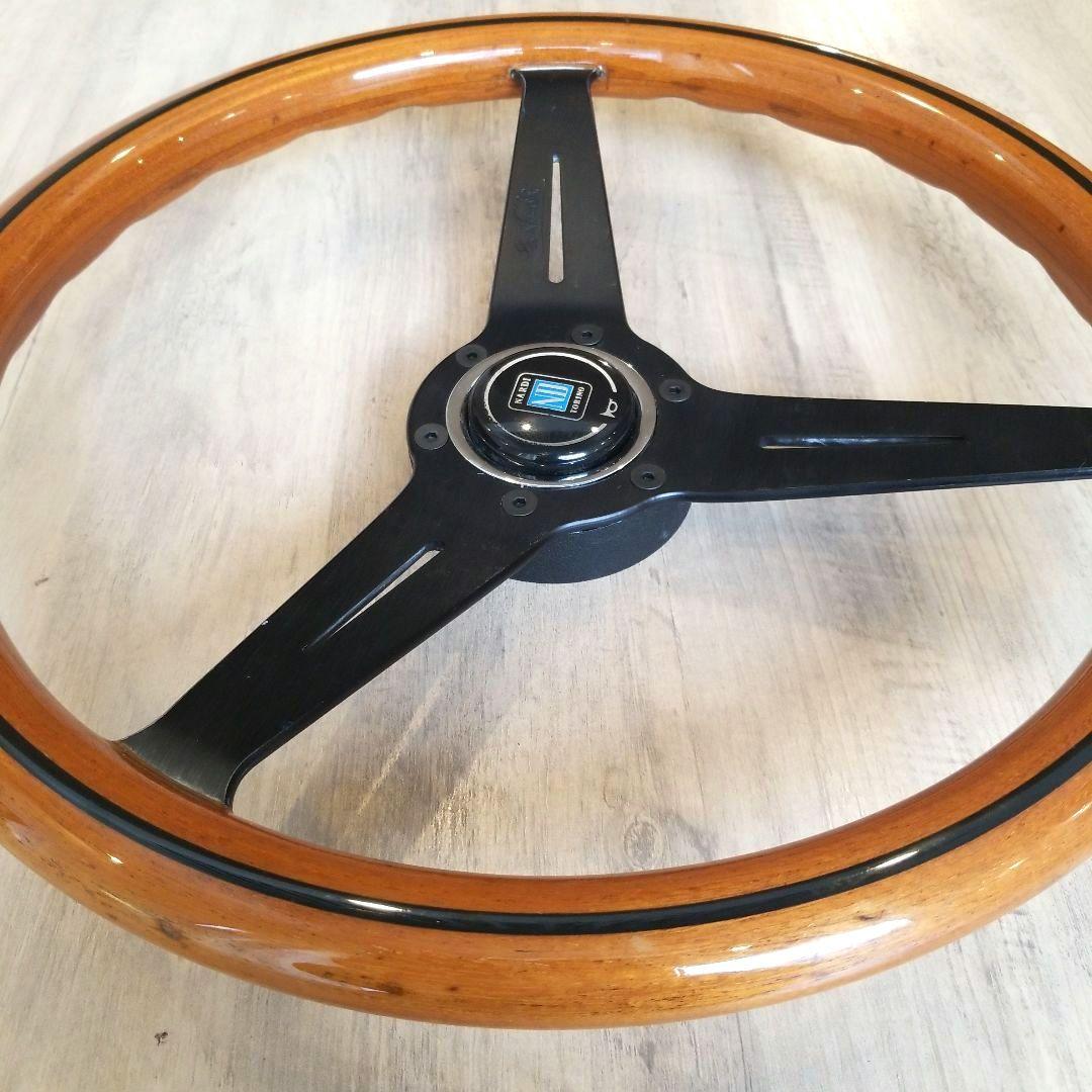 NARDI★ナルディウッドステアリング/ブラックスポーク　37Φ