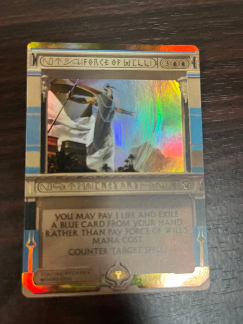 意志の力 FOIL Force of Will 最安 マスターピース MTG