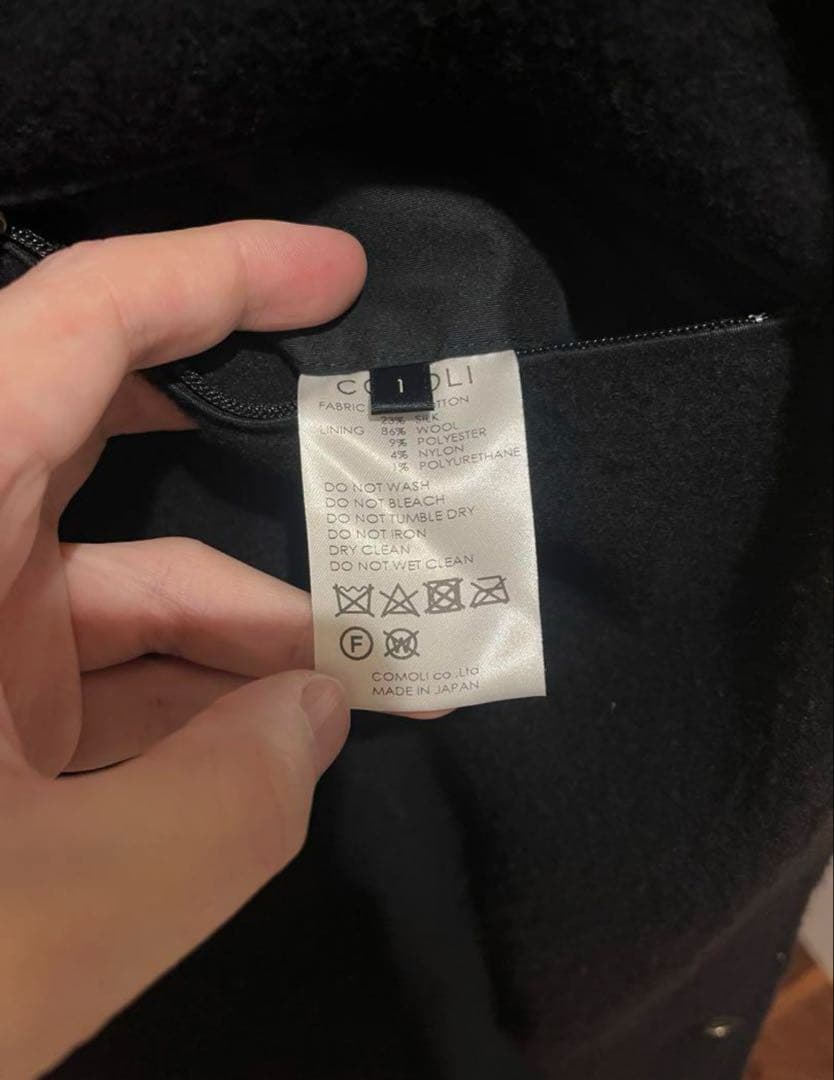 【 COMOLI 】20AW コットンシルクフーデッドコート size 1